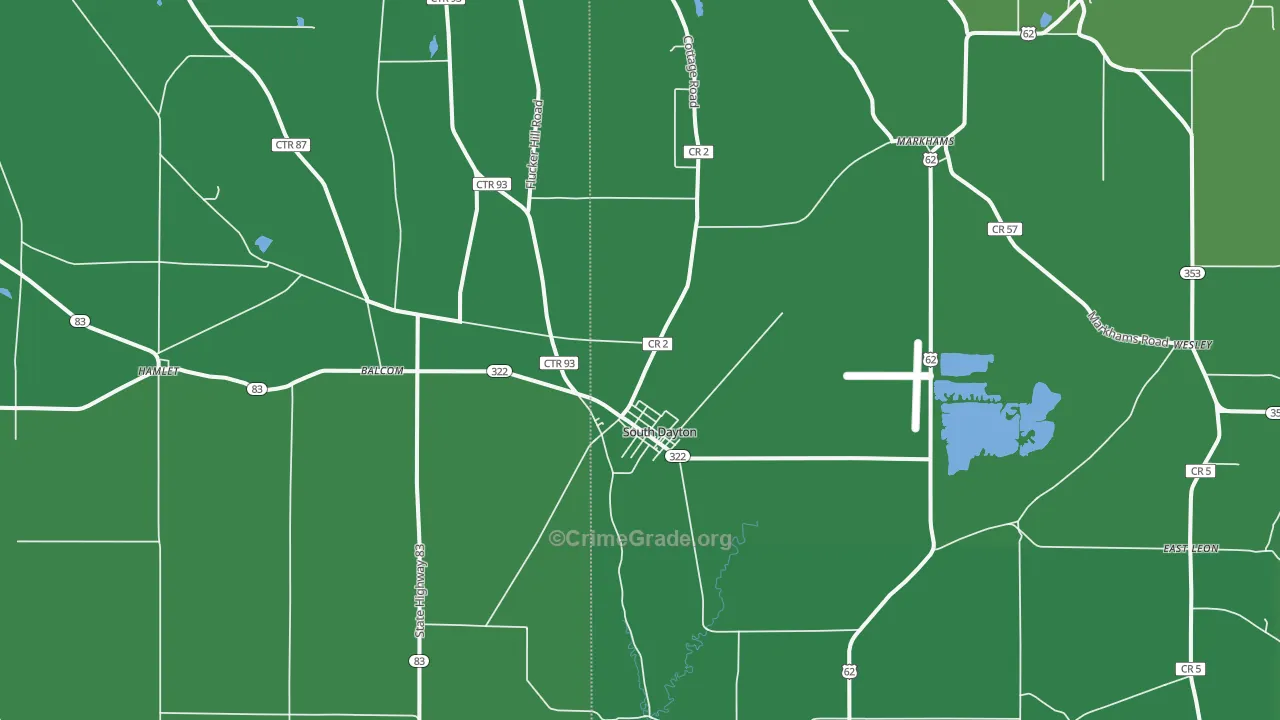 14138, NY Map of Vehicle Theft Rates
