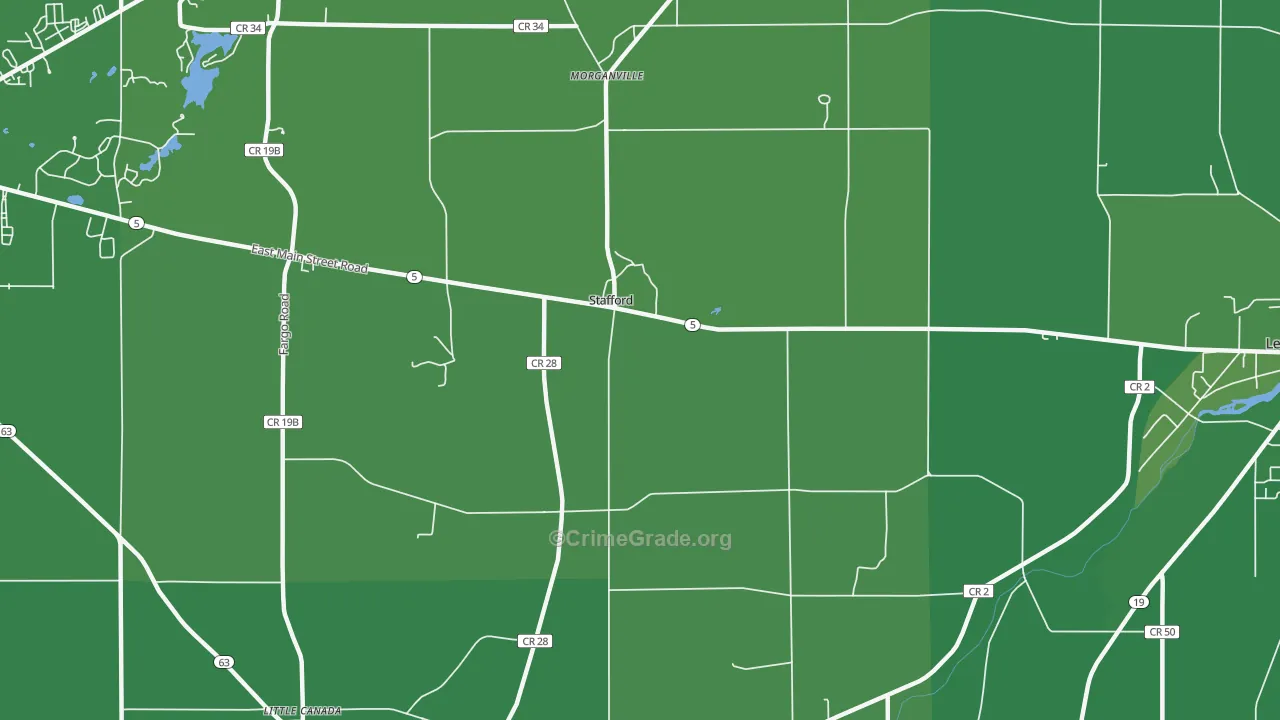 14143, NY Map of Vehicle Theft Rates