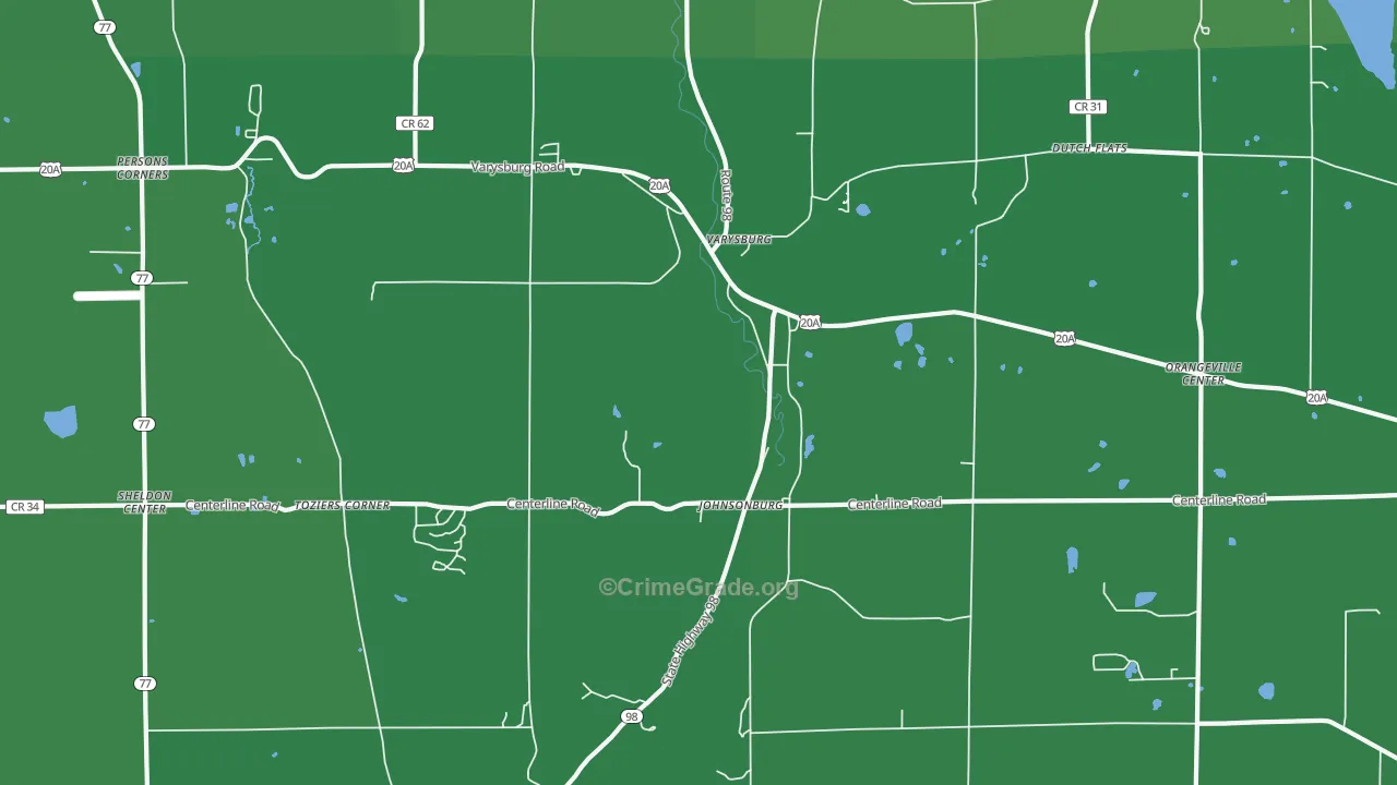 14167, NY Map of Vehicle Theft Rates