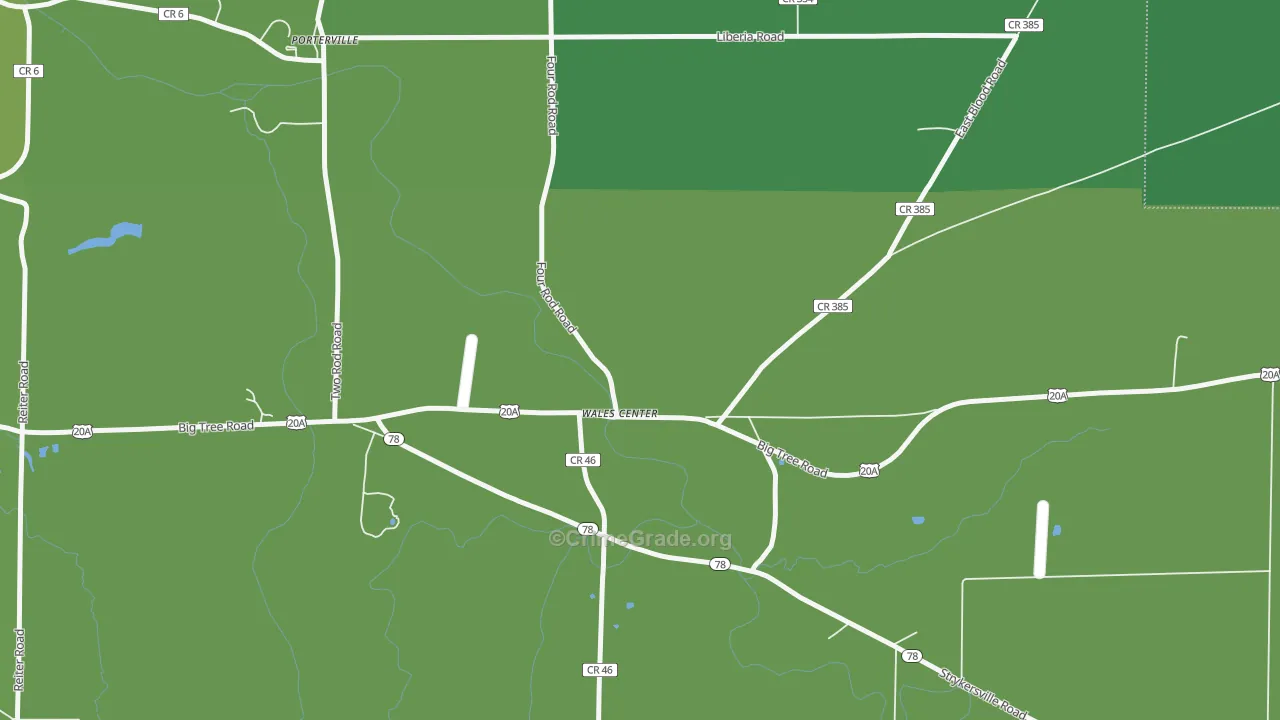 14169, NY Map of Vehicle Theft Rates