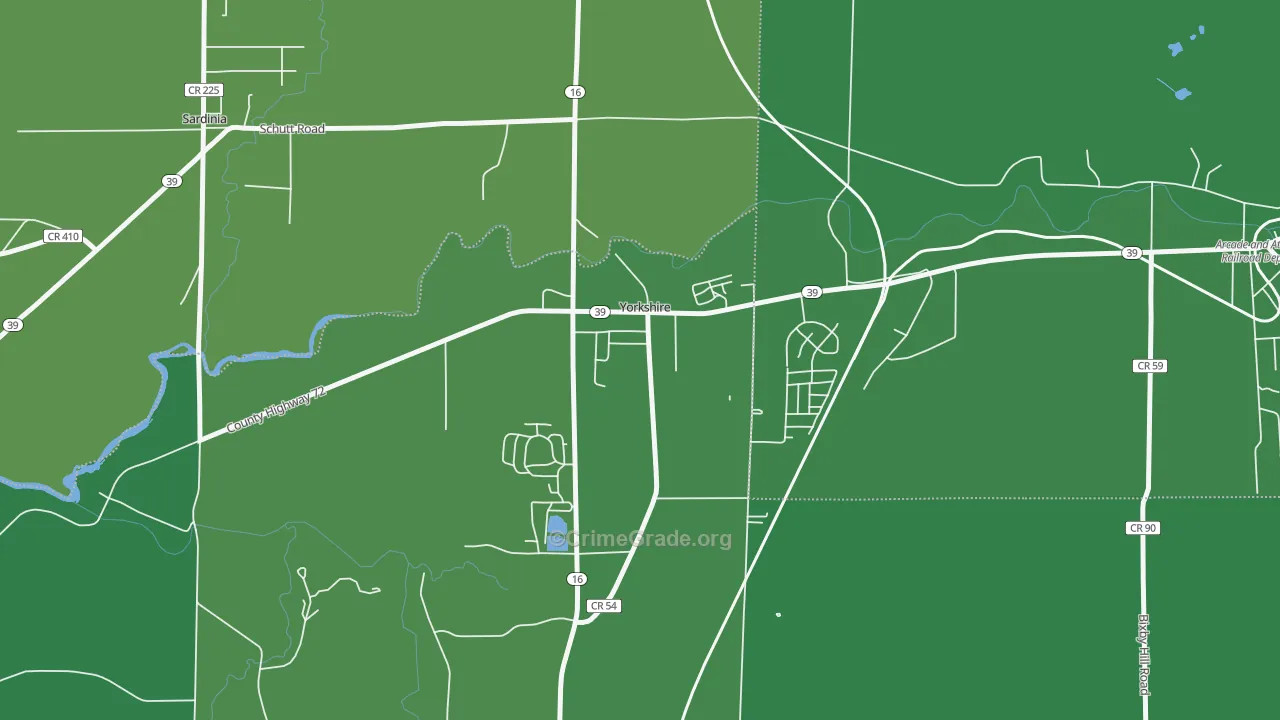 14173, NY Map of Vehicle Theft Rates