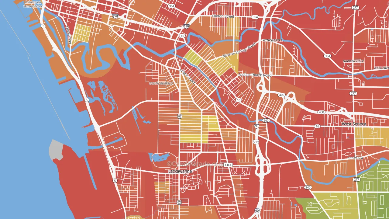 14220, NY Map of Vehicle Theft Rates