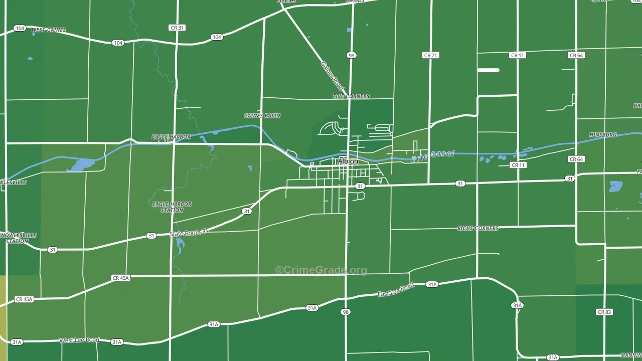 14411, NY Map of Vehicle Theft Rates