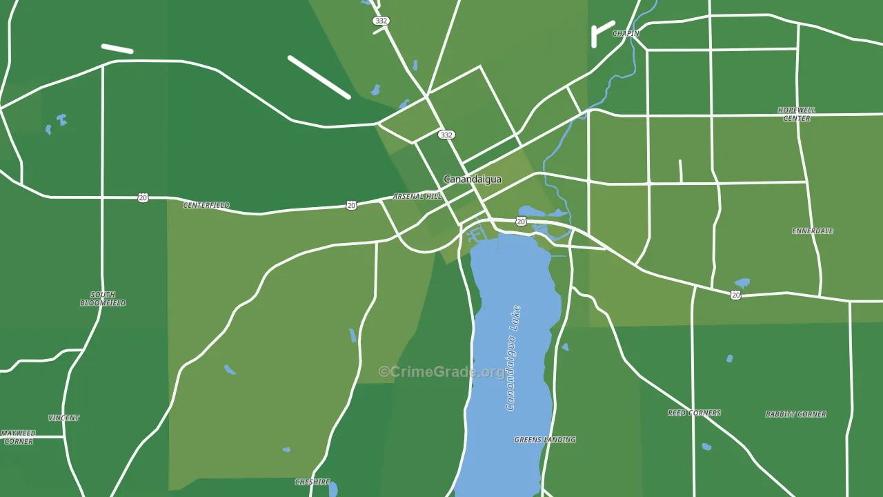 14424, NY Map of Vehicle Theft Rates