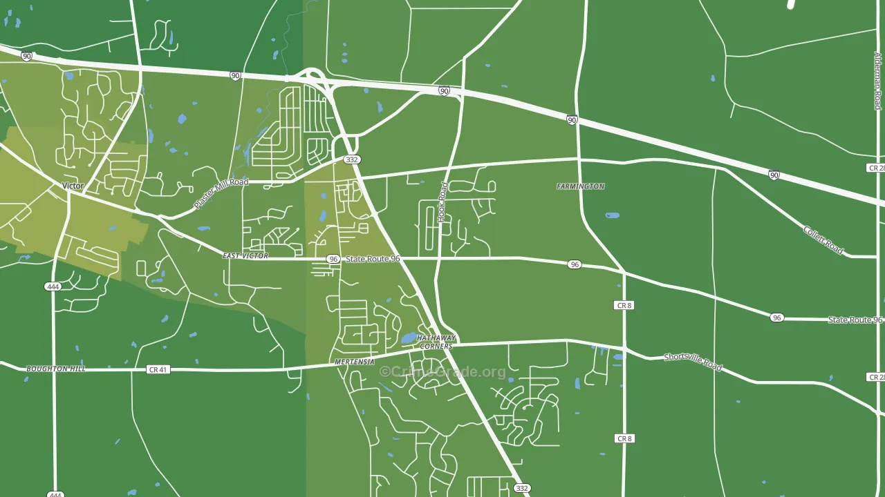 14425, NY Map of Vehicle Theft Rates