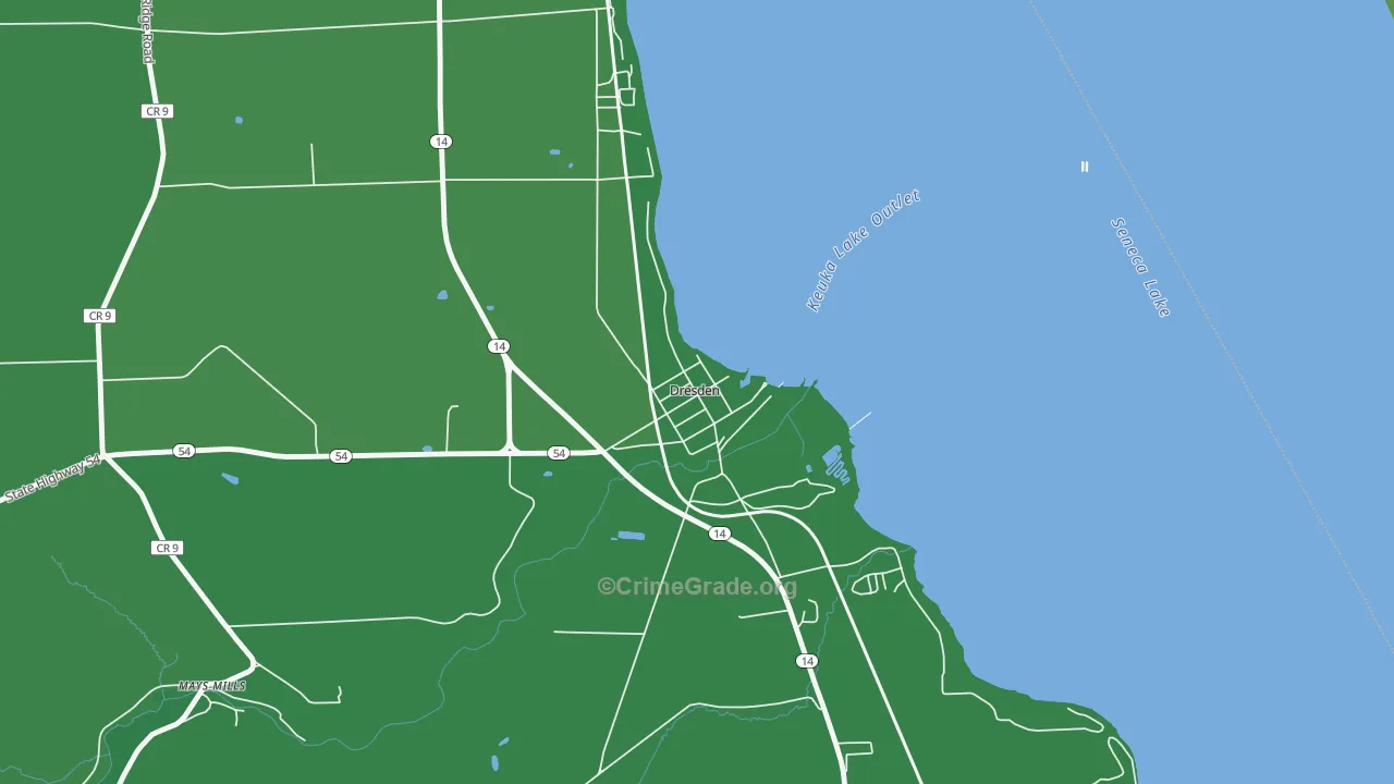 14441, NY Map of Vehicle Theft Rates