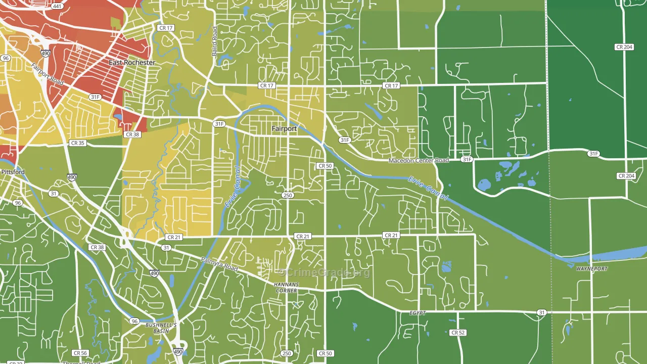 14450, NY Map of Vehicle Theft Rates