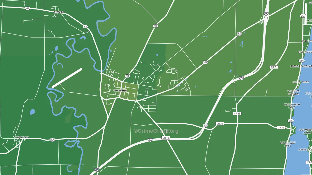 14454, NY Map of Vehicle Theft Rates