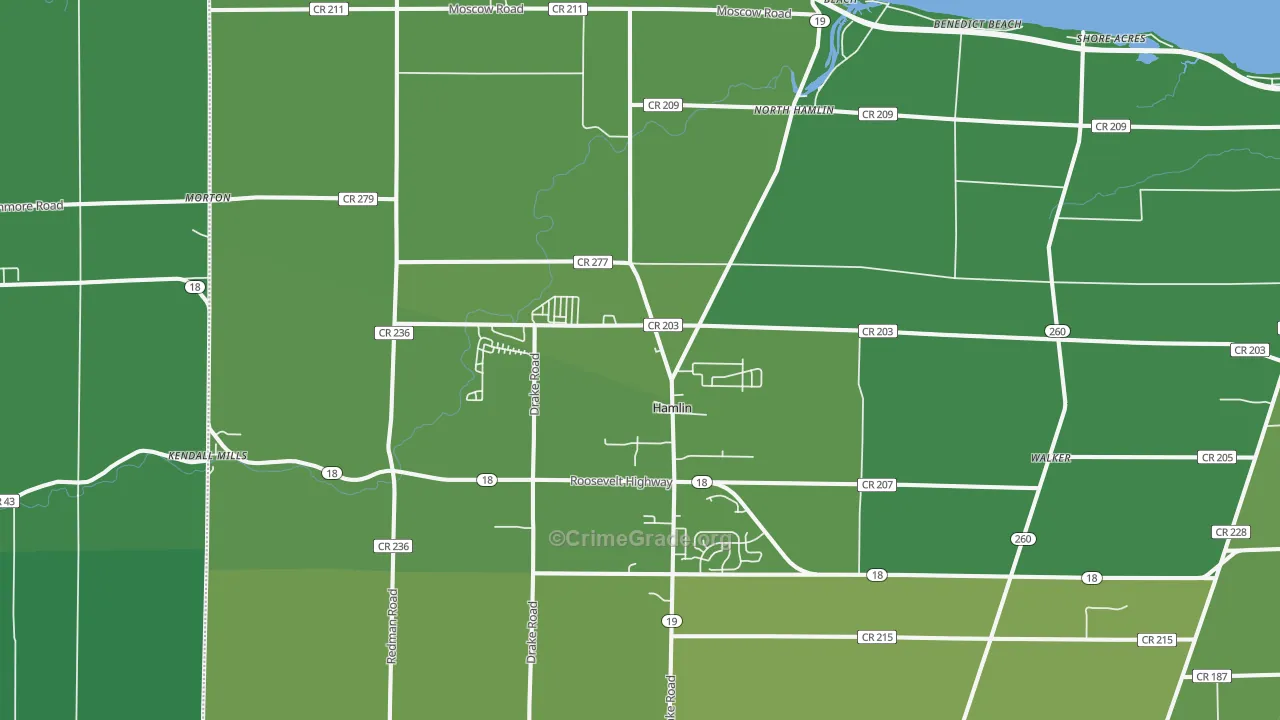 14464, NY Map of Vehicle Theft Rates