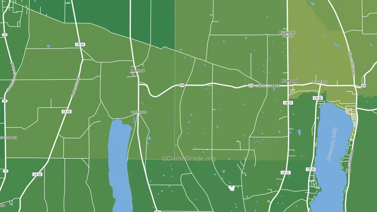 14466, NY Map of Vehicle Theft Rates