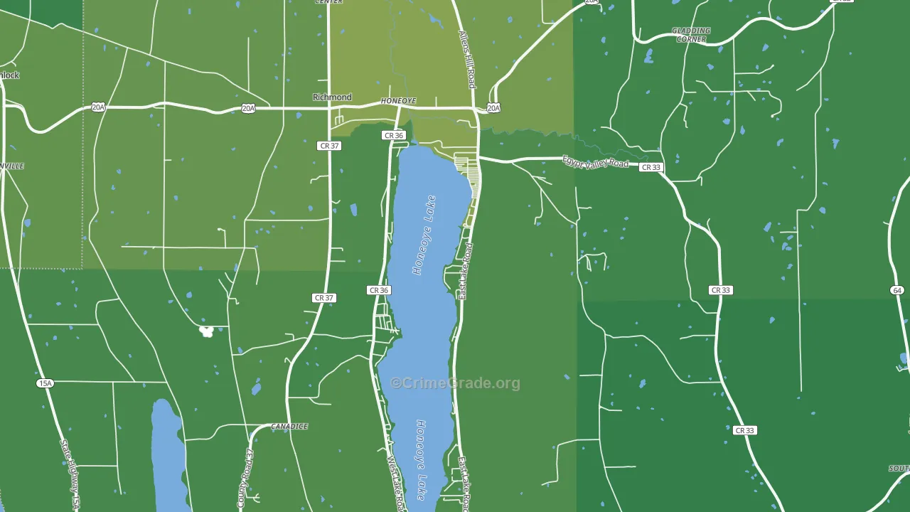14471, NY Map of Vehicle Theft Rates