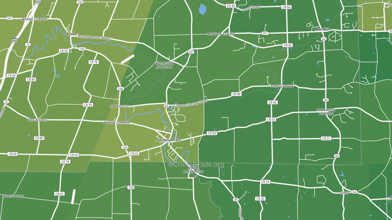 14472, NY Map of Vehicle Theft Rates