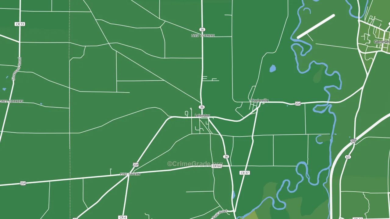 14481, NY Map of Vehicle Theft Rates