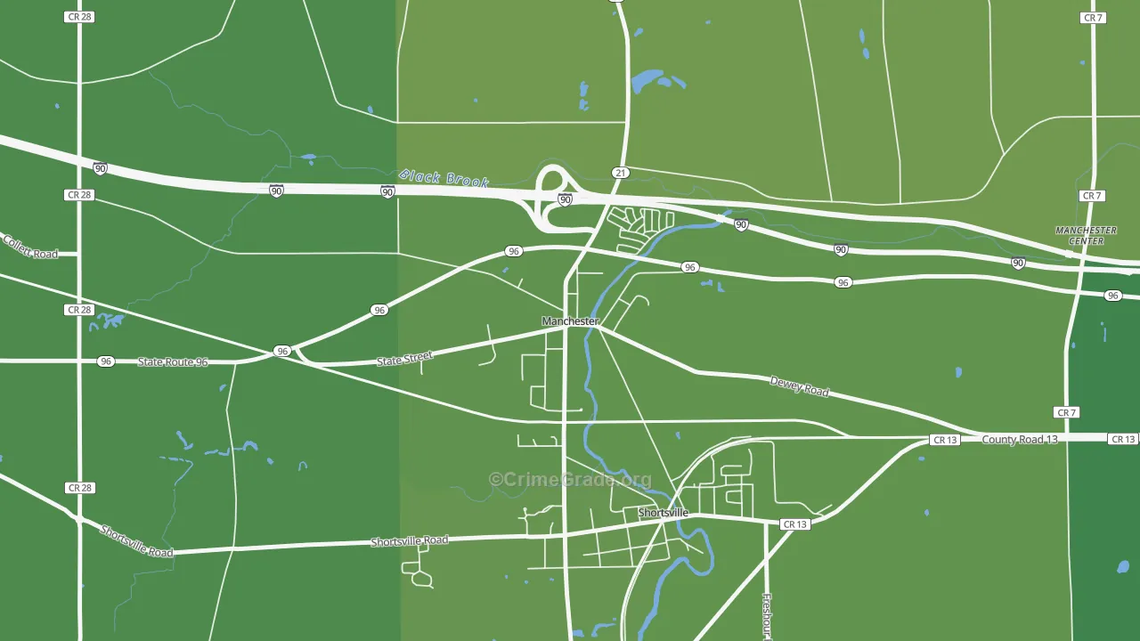 14504, NY Map of Vehicle Theft Rates