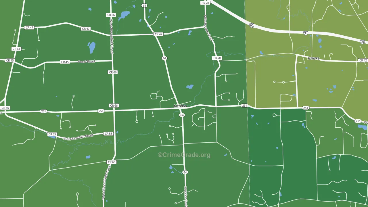 14506, NY Map of Vehicle Theft Rates