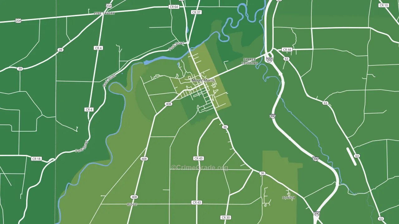 14510, NY Map of Vehicle Theft Rates