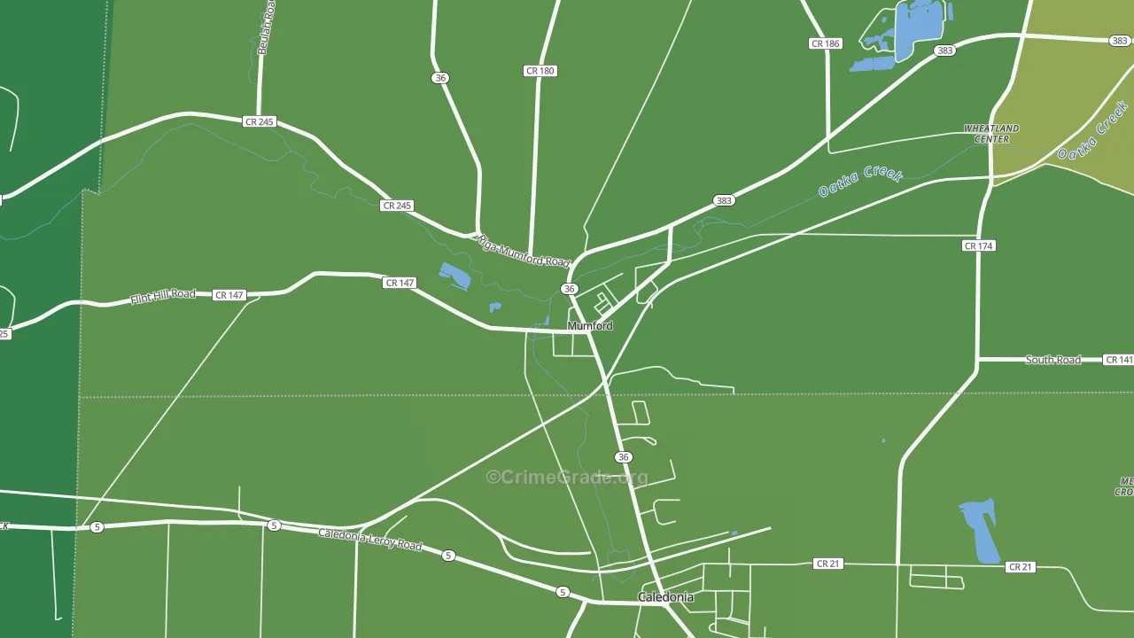 14511, NY Map of Vehicle Theft Rates