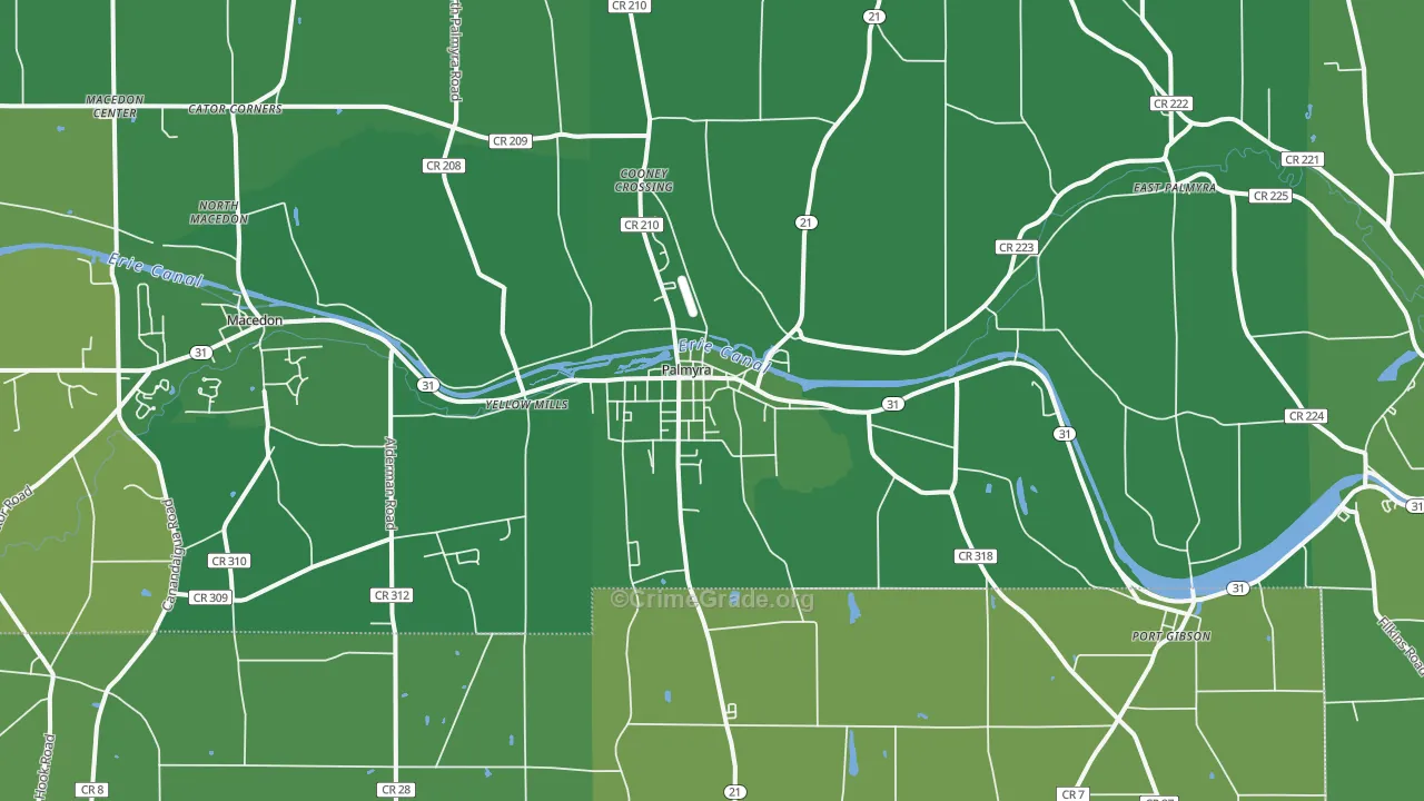 14522, NY Map of Vehicle Theft Rates