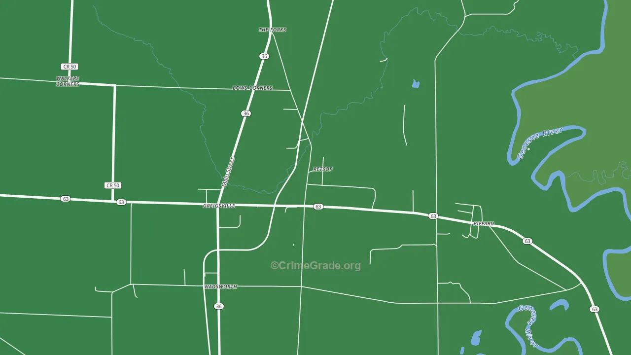 14539, NY Map of Vehicle Theft Rates