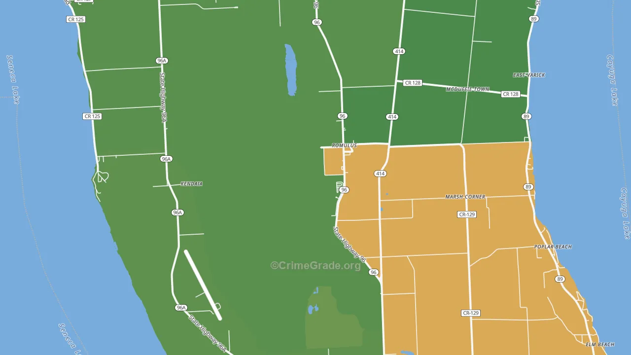 14541, NY Map of Vehicle Theft Rates