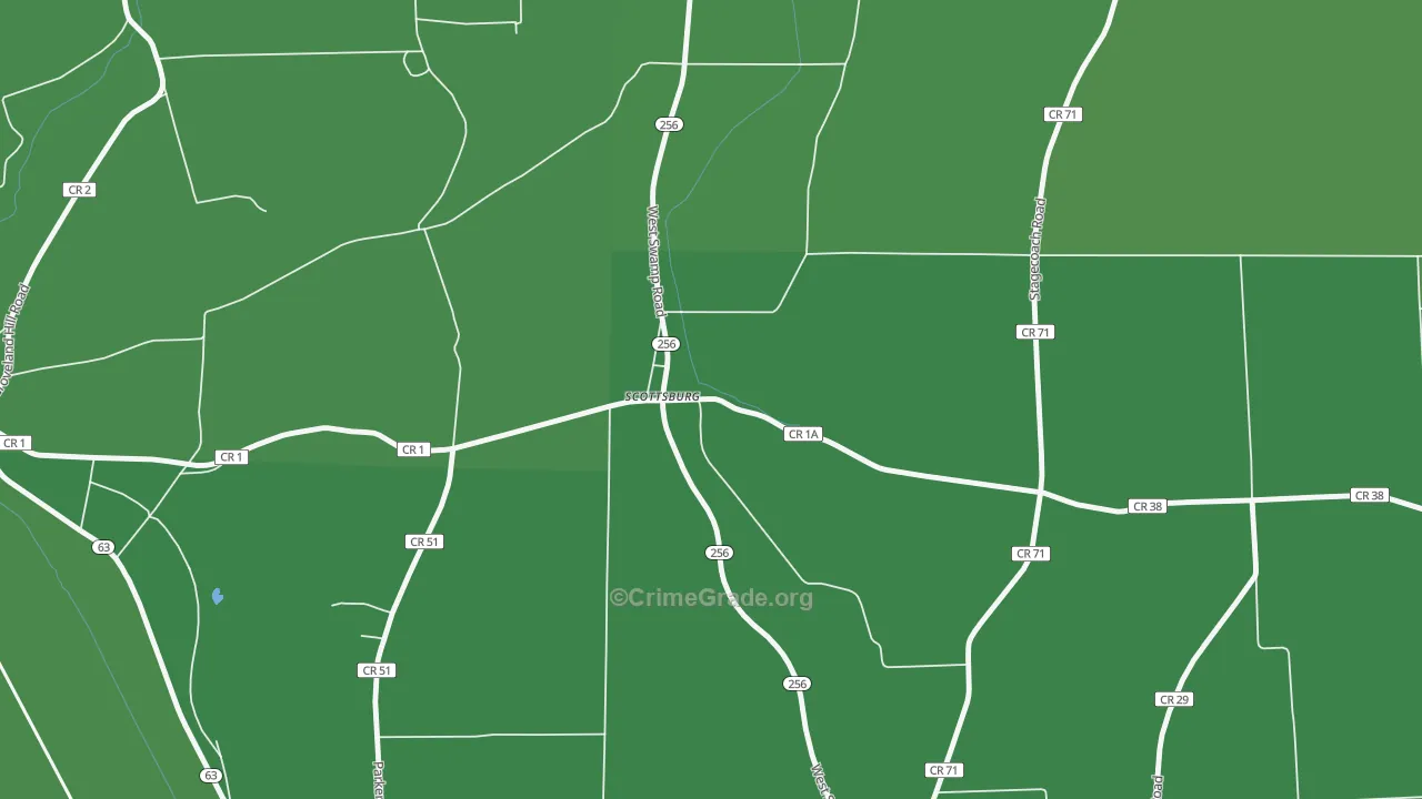 14545, NY Map of Vehicle Theft Rates