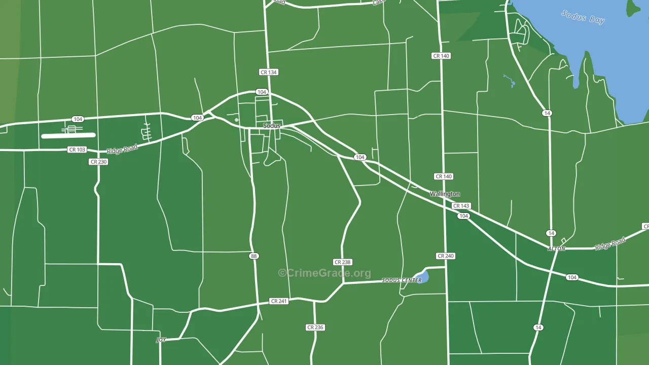 14551, NY Map of Vehicle Theft Rates