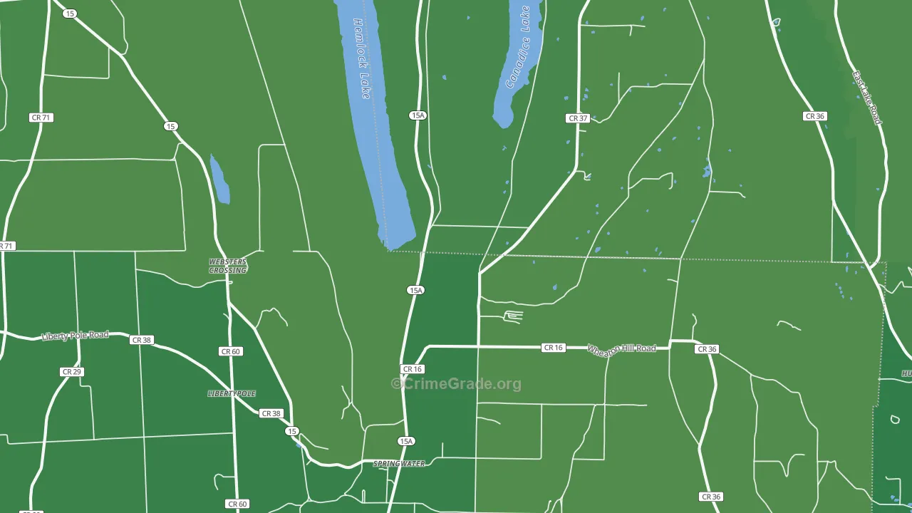 14560, NY Map of Vehicle Theft Rates