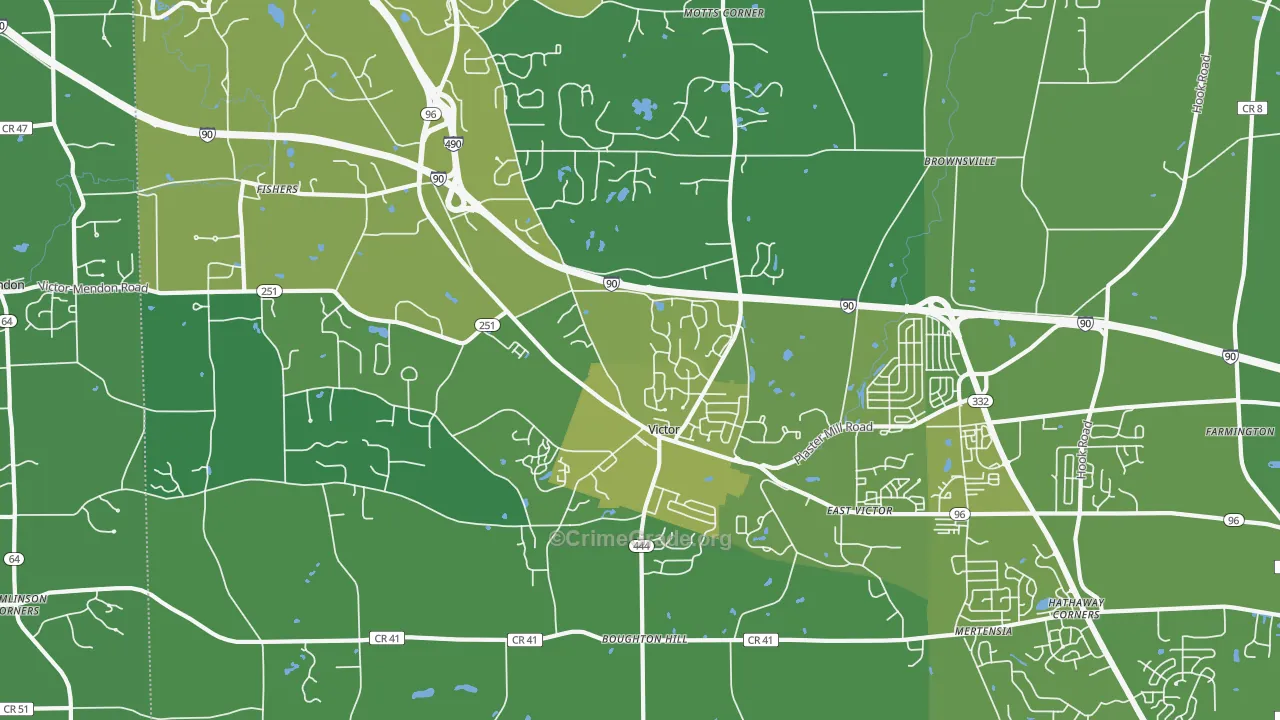 14564, NY Map of Vehicle Theft Rates