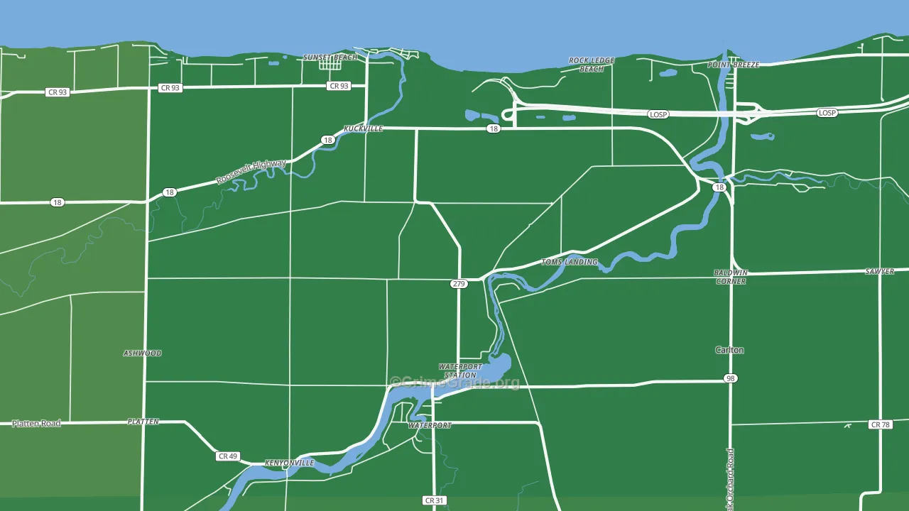 14571, NY Map of Vehicle Theft Rates