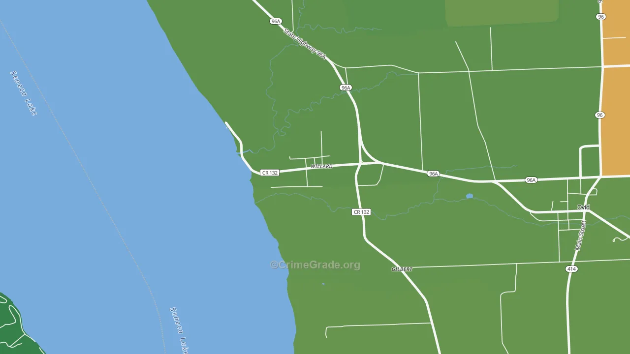 14588, NY Map of Vehicle Theft Rates
