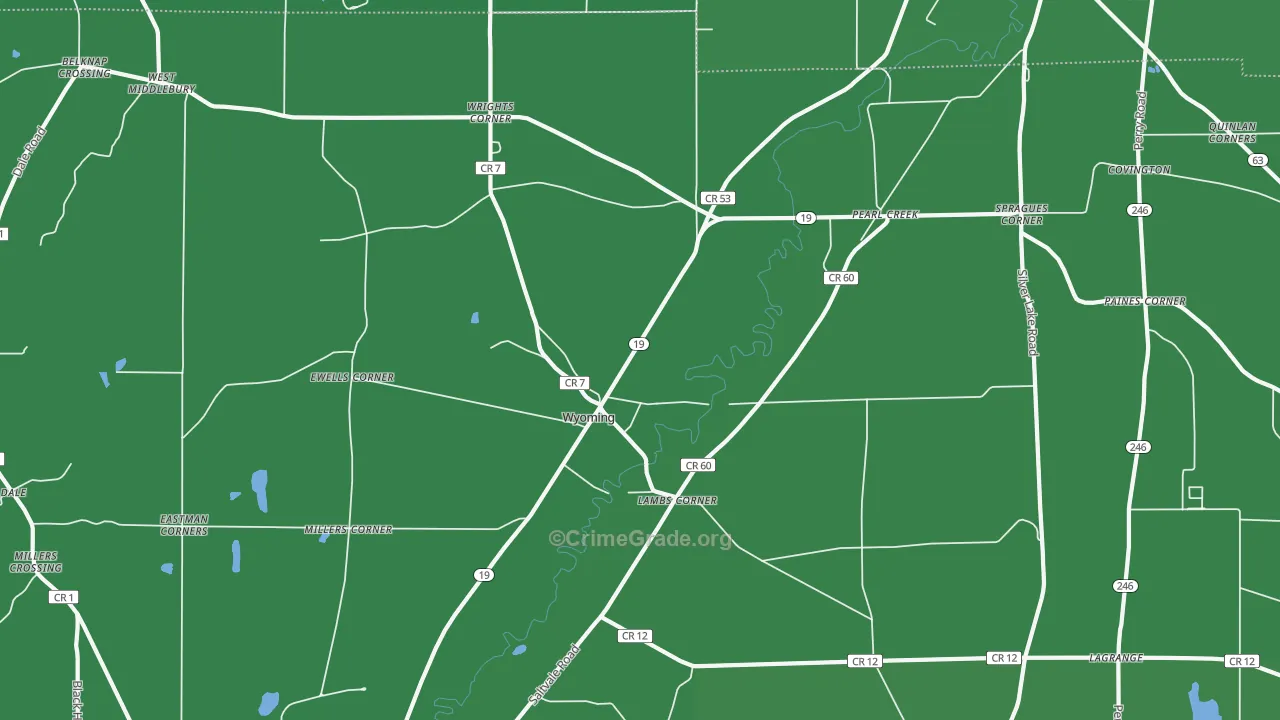 14591, NY Map of Vehicle Theft Rates