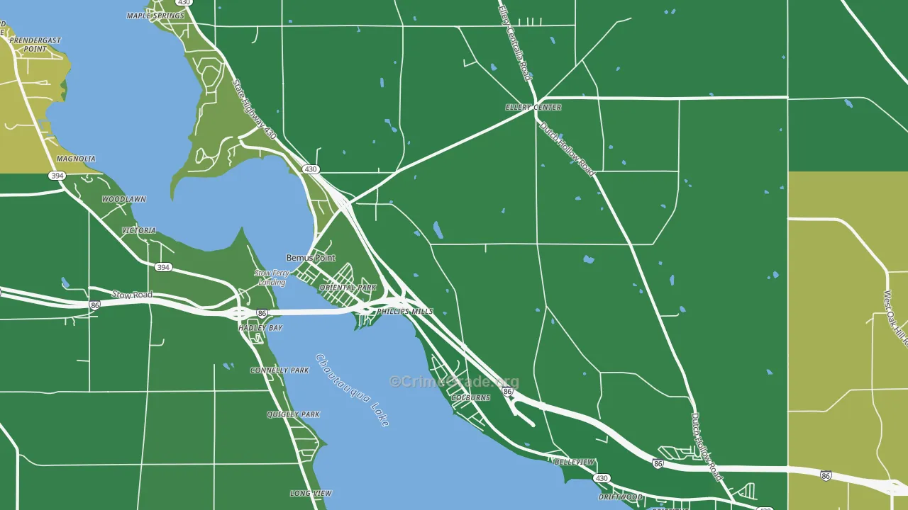 14712, NY Map of Vehicle Theft Rates