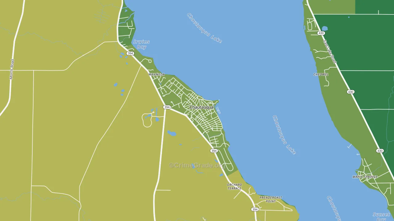 14722, NY Map of Vehicle Theft Rates