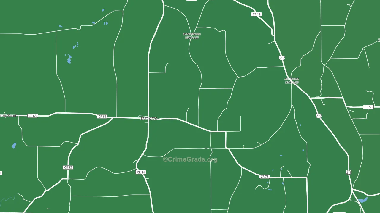 14729, NY Map of Vehicle Theft Rates