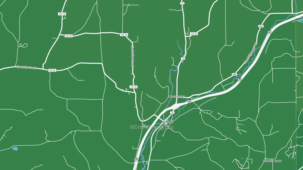 14743, NY Map of Vehicle Theft Rates