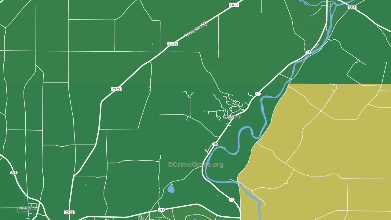 14744, NY Map of Vehicle Theft Rates