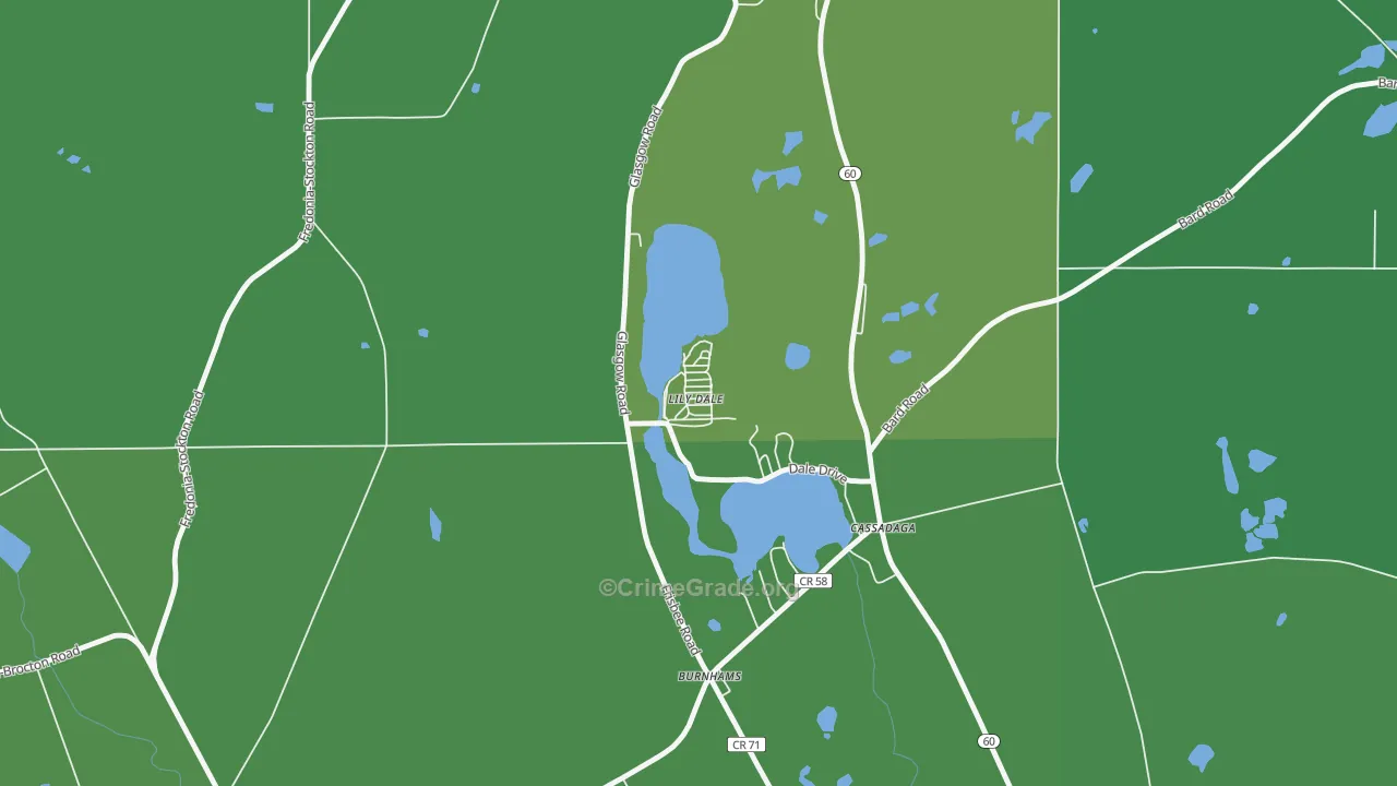 14752, NY Map of Vehicle Theft Rates