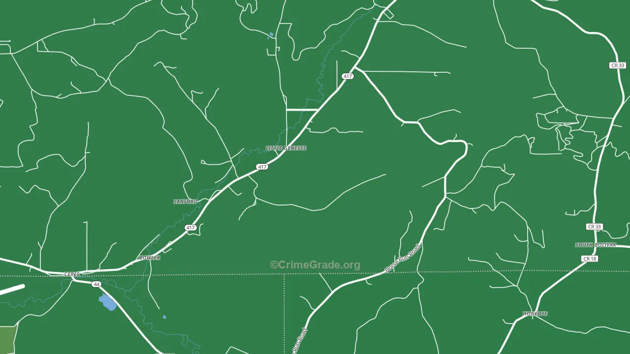 14754, NY Map of Vehicle Theft Rates