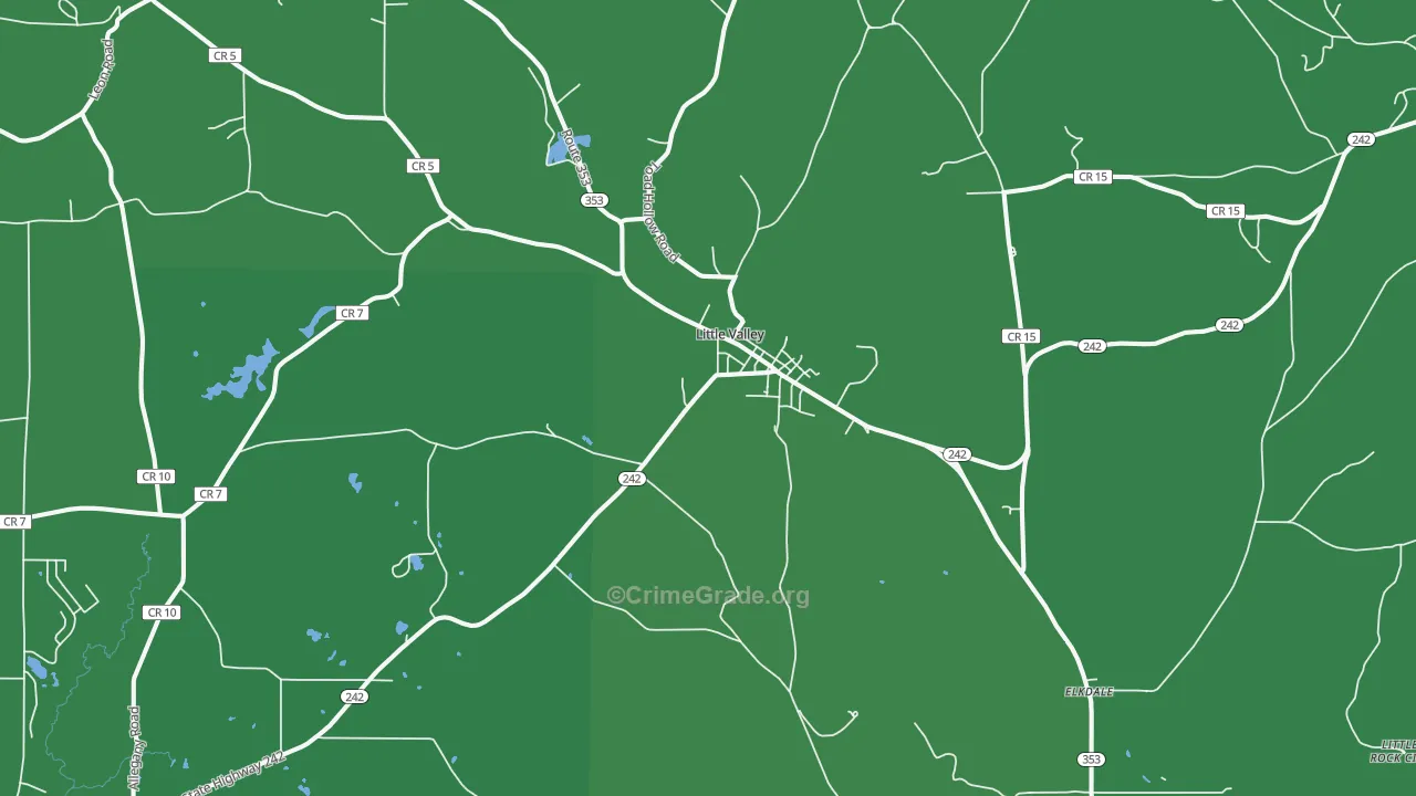 14755, NY Map of Vehicle Theft Rates