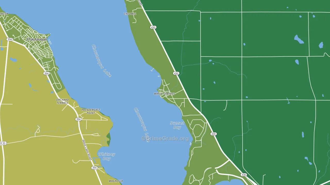14756, NY Map of Vehicle Theft Rates