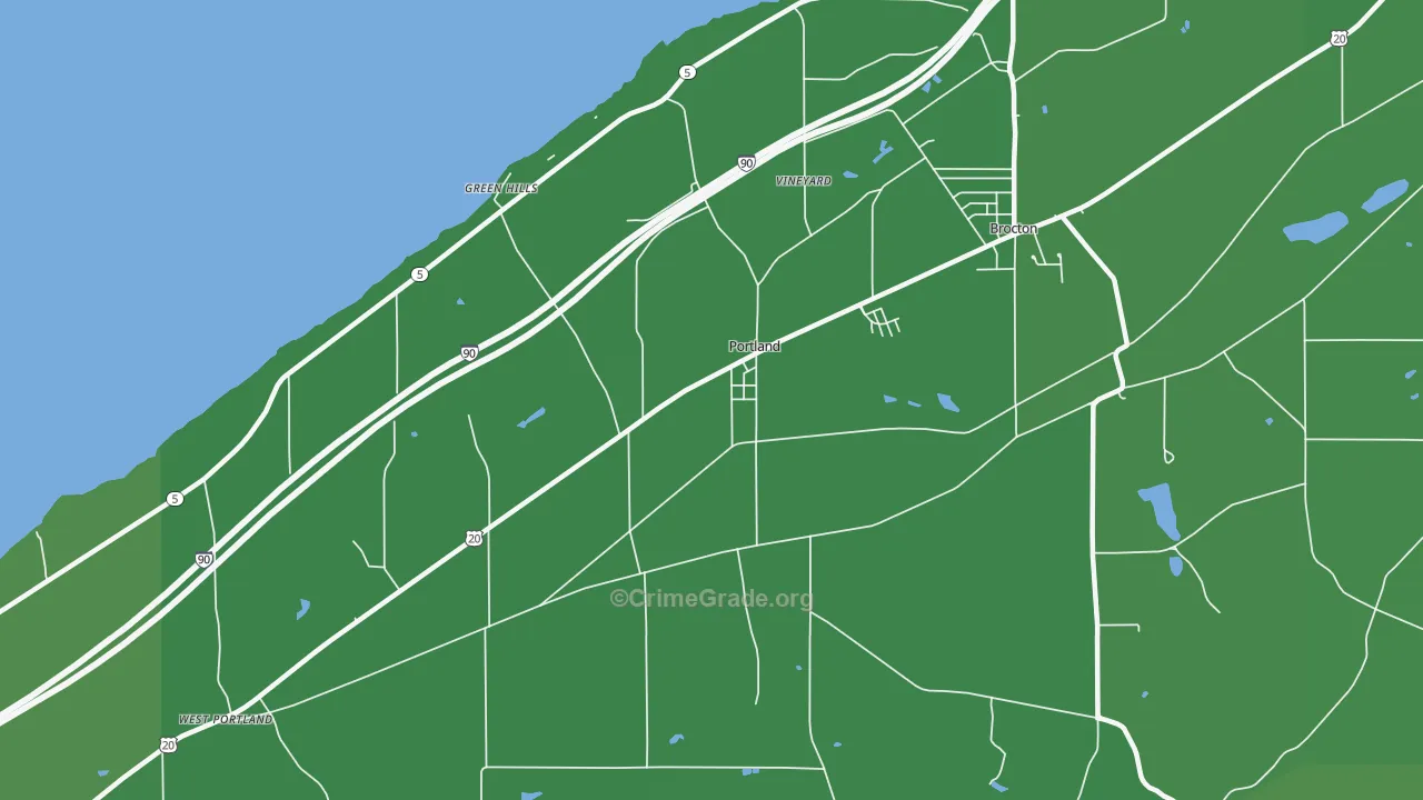 14769, NY Map of Vehicle Theft Rates