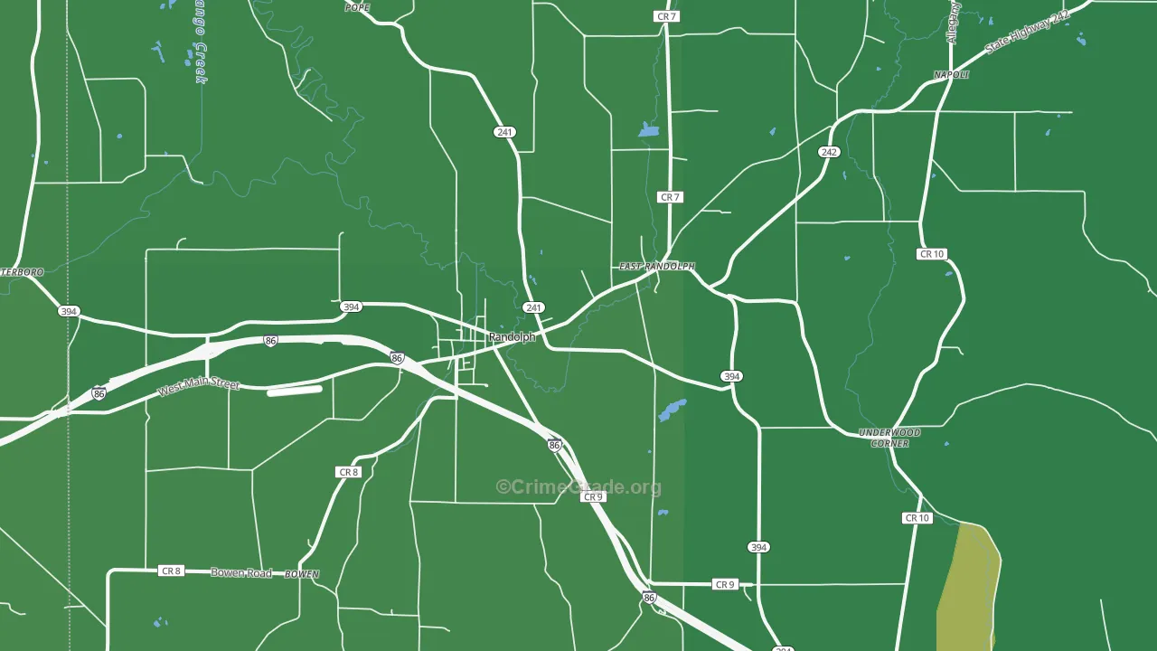 14772, NY Map of Vehicle Theft Rates