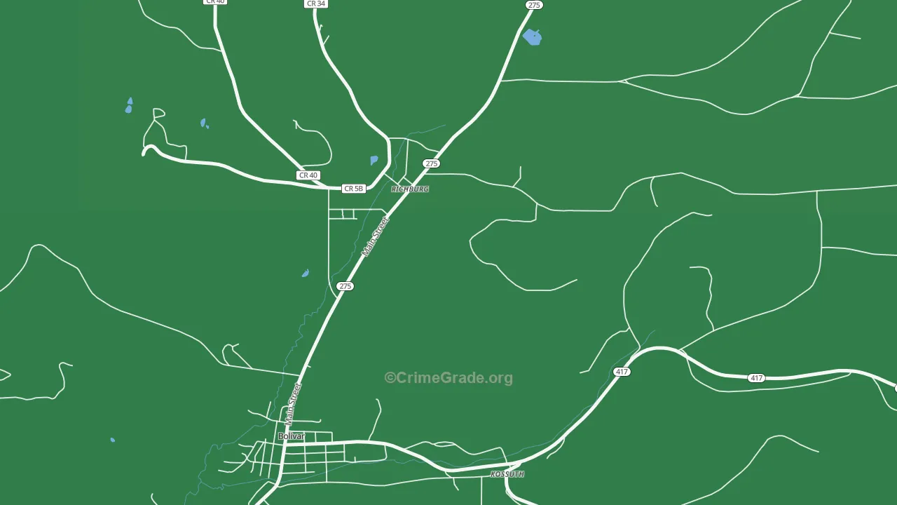14774, NY Map of Vehicle Theft Rates