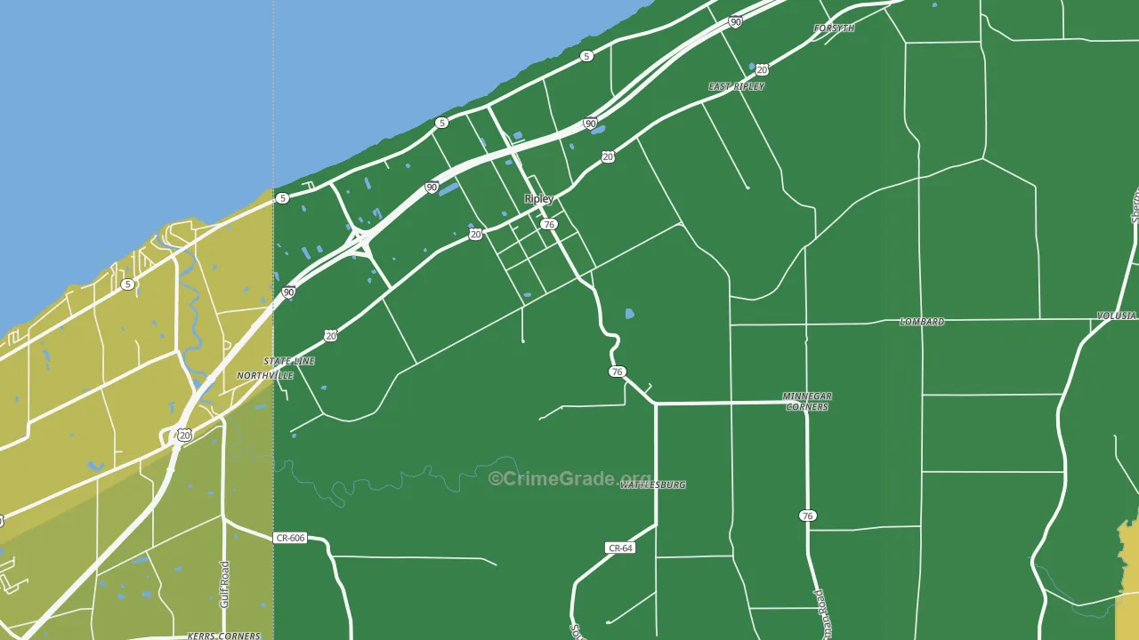 14775, NY Map of Vehicle Theft Rates
