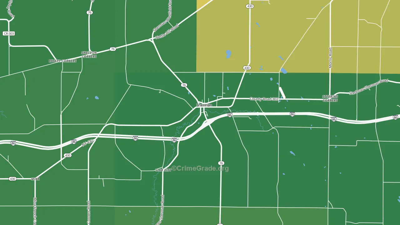 14781, NY Map of Vehicle Theft Rates