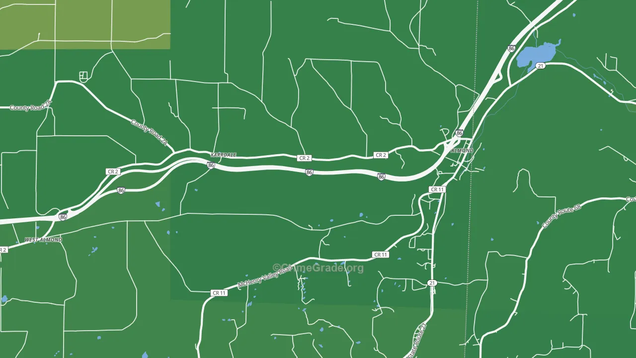 14804, NY Map of Vehicle Theft Rates