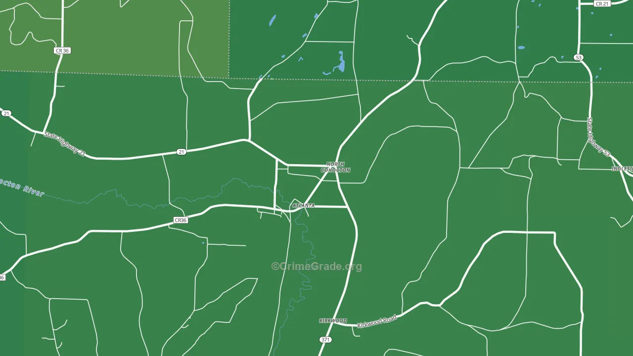 14808, NY Map of Vehicle Theft Rates