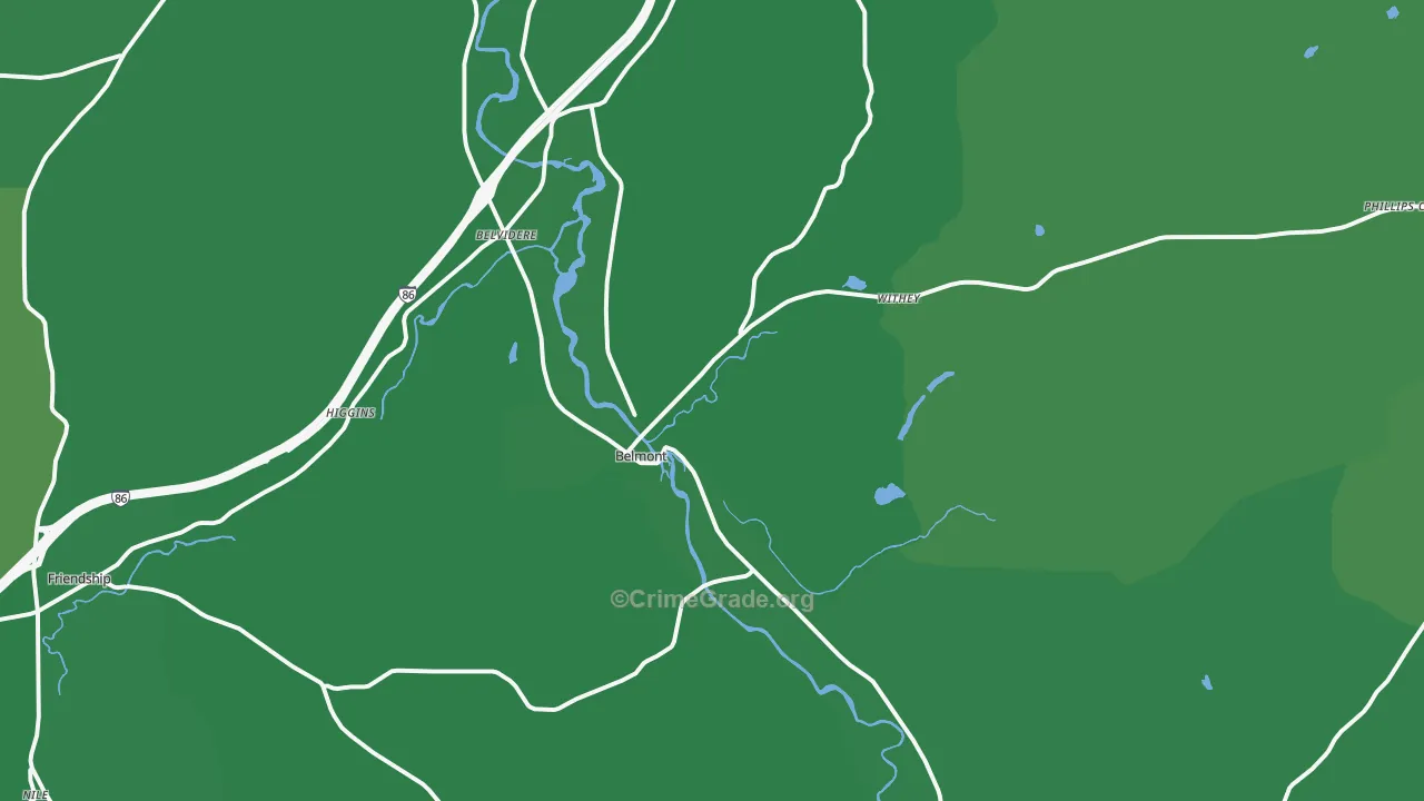 14813, NY Map of Vehicle Theft Rates