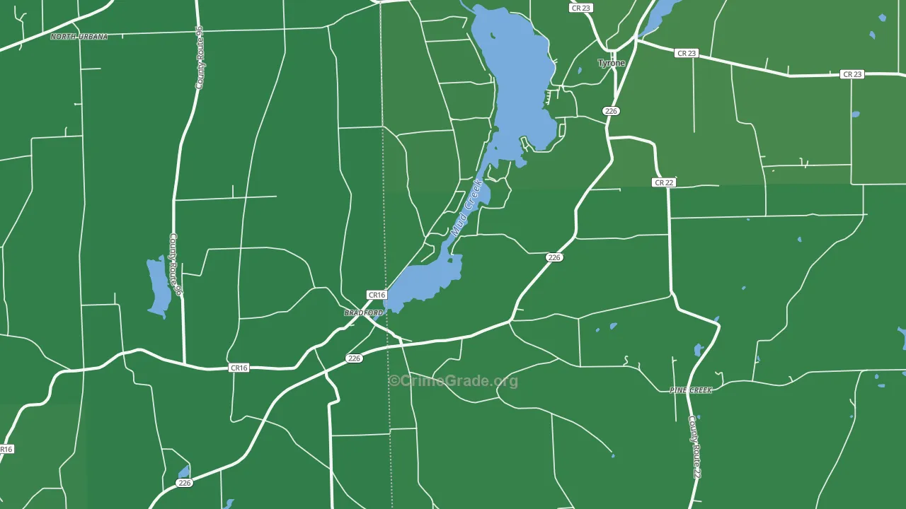 14815, NY Map of Vehicle Theft Rates