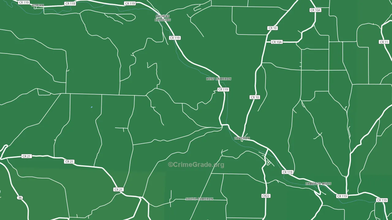 14819, NY Map of Vehicle Theft Rates